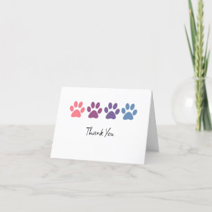 Cute Pet Adoption Thank You Cards