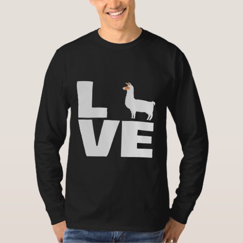 Cute Pet Alpaca Llama Valentines Day  Llama T-Shirt