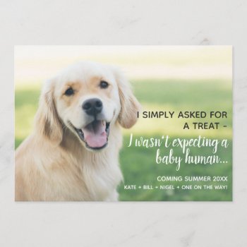 Cute Pet Baby Human Pregnancy Announcement by theMRSingLink at Zazzle