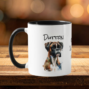  Cute Pet Boxer  Gram's Walking Buddy Personalize Mug