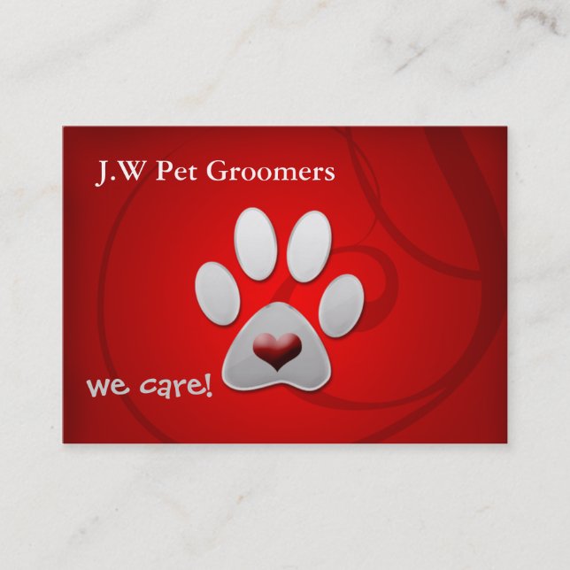cute pet  Business Cards (Front)