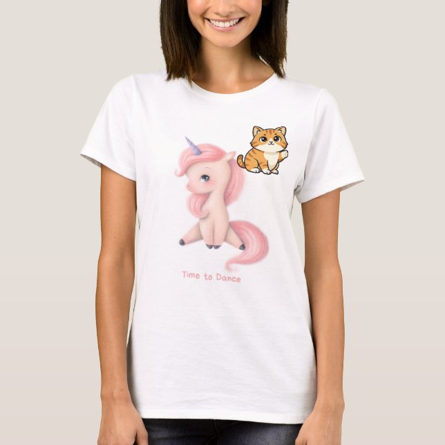 Cute pet cat lovers design t-shirt (Front)