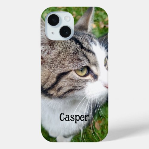 Cute pet cat photo Barely There iPhone 15 case