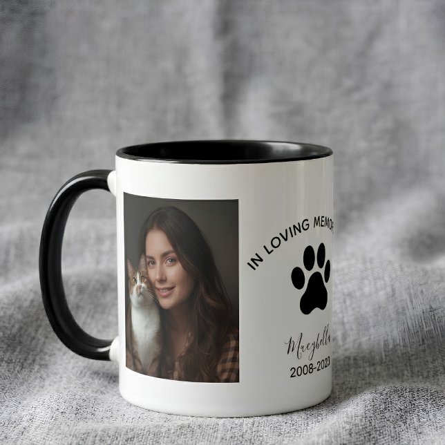 Cute Pet Cat Quote 2 Photo Collage Coffee Mug (Creator Uploaded)