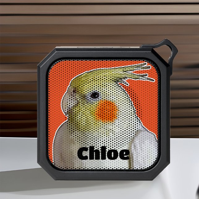 Cute Pet Cockatiel Fun Bird & Animal Lover Name Bluetooth Speaker (Cute pet Cockatiel bluetooth speaker)
