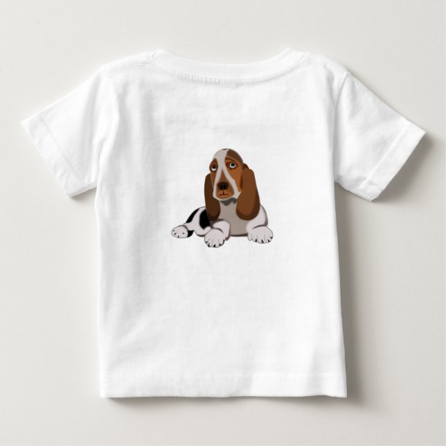 Cute Pet Dog Baby T-Shirt (Back)