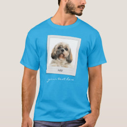 Cute Pet Dog Birthday Photo Custom T-Shirt