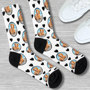 Cute Pet Dog Custom Photo Socks
