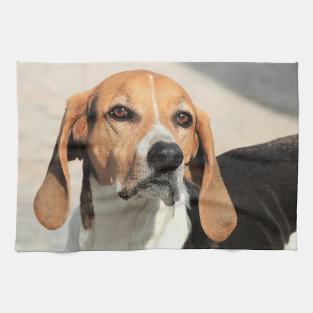 Cute Pet Dog Kitchen Towel (Horizontal)