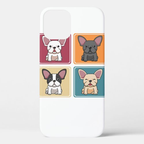 Cute Pet Dog Owner Pop Art Frenchie Lover iPhone 12 Pro Case