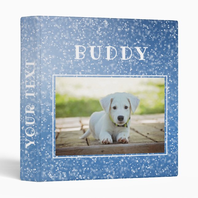 Cute Pet Dog Photo Album Binder (Front/Spine)