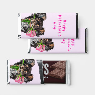 Cute Pet Dog Valentine's Day Hershey Bar Favors