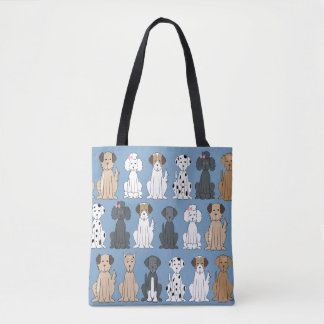 Cute Pet Dog Whimsical Modern Simple Style Tote Bag