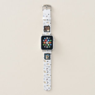 Cute pet dog's paws and bones dog mom photo apple watch band