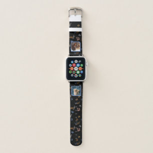 Cute pet dog's paws woof hearts dog mom 2 photos apple watch band