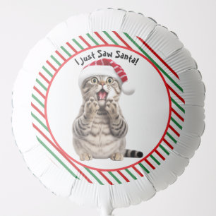 Cute Pet Funny Christmas Cat Balloon
