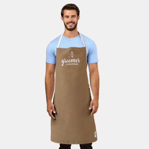 Cute Pet Groomer Extraordinaire Apron