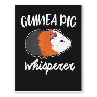 cute pet guinea pig owner gift cavia, piggies, me temporary tattoos