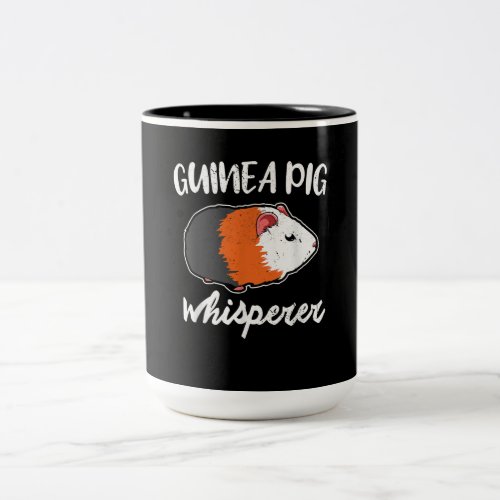 cute pet guinea pig owner gift  cavia piggies me Two_Tone coffee mug