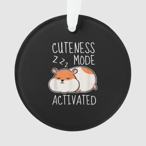 Cute Pet Hamster Kid Sleeping Ornament