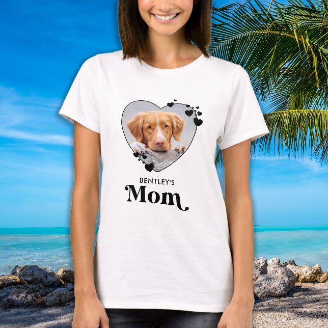 Cute Pet Mom Photo Custom Dog  T-Shirt (Creator Uploaded)