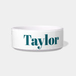 Cute Pet Name Bold Modern Custom Bowl<br><div class="desc">Add a name to personalize this modern pet bowl. Perfect for small pets</div>
