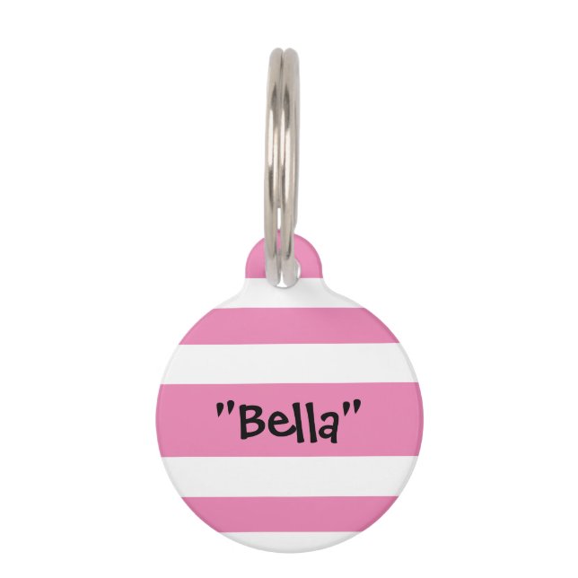 Cute Pet Name QR Code Custom ID Tag (Front)