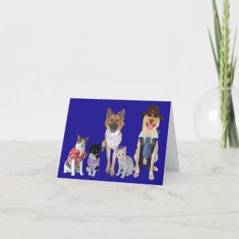 Cute Pet Note Card by myrtieshuman at Zazzle