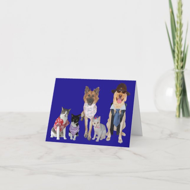 Cute Pet Note Card (Front)