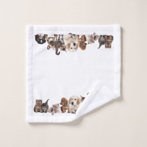 Cute Pet Panorama Wash Cloth