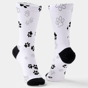 Cute Pet Paw Prints Socks