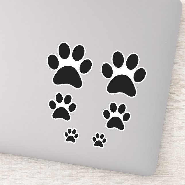 Cute Pet Paws Sticker (Detail)
