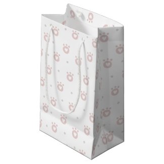 Cute Pet Paws with Hearts Gift Bag - Gift Bag