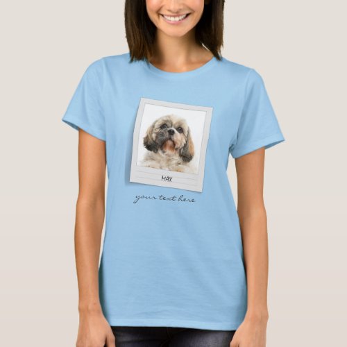 Cute Pet Photo Birthday Dog Mom  T_Shirt