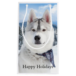 Cute Pet Photo Christmas  Small Gift Bag