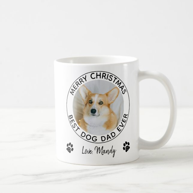 Cute Pet Photo Dog Dad Coffee Mug (Right)
