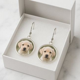 Cute Pet Photo Earrings