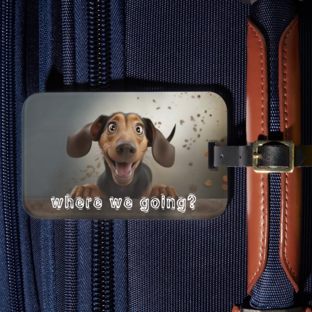 Cute Pet Photo Luggage Tag (Front Insitu 4)
