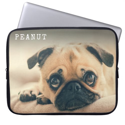 Cute Pet Photo Modern Keepsake Laptop Sleeve