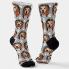 Cute Pet Photo & Paw Prints Cat Dog Gray