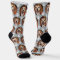 Cute Pet Photo & Paw Prints Cat Dog Gray