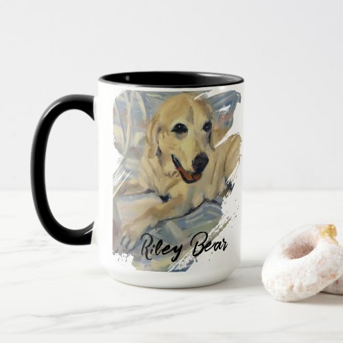 Cute Pet Portrait Customizable Name - Photo  Mug