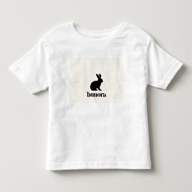 cute pet rabbit toddler t-shirt (Front)