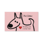Cute Pet Sitter Business Cards Cute Pet Sitter Business Cards