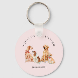 Cute Pet sitters promotional Keychain