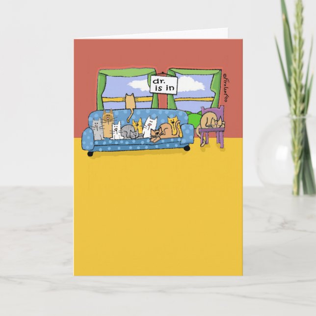 Cute pet Thank You card for Veterinarian (Front)