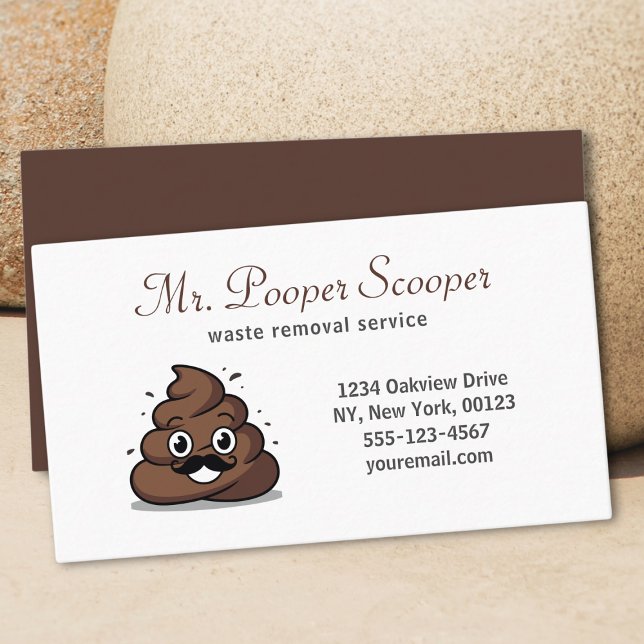 Cute Pet waste Poop removal Service Business Card (Creator Uploaded)