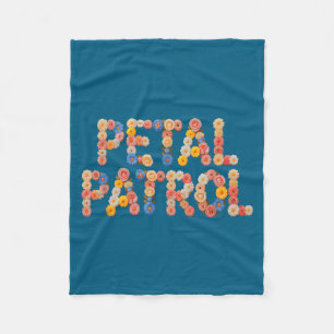 Cute petal patrol do crew tribe bridal future mrs fleece blanket