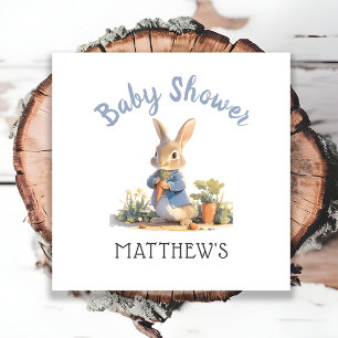 Cute Peter The Rabbit Boy Classic Baby Shower Napkins