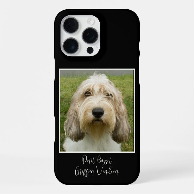 Cute Petit Basset Griffon Vendeen iPhone Case (Back)